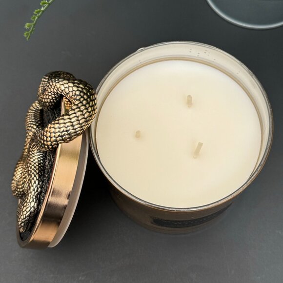 BBW Wicked Vanilla Woods Bath & Body Works 3 Wick Candle - Picture 9 of 13